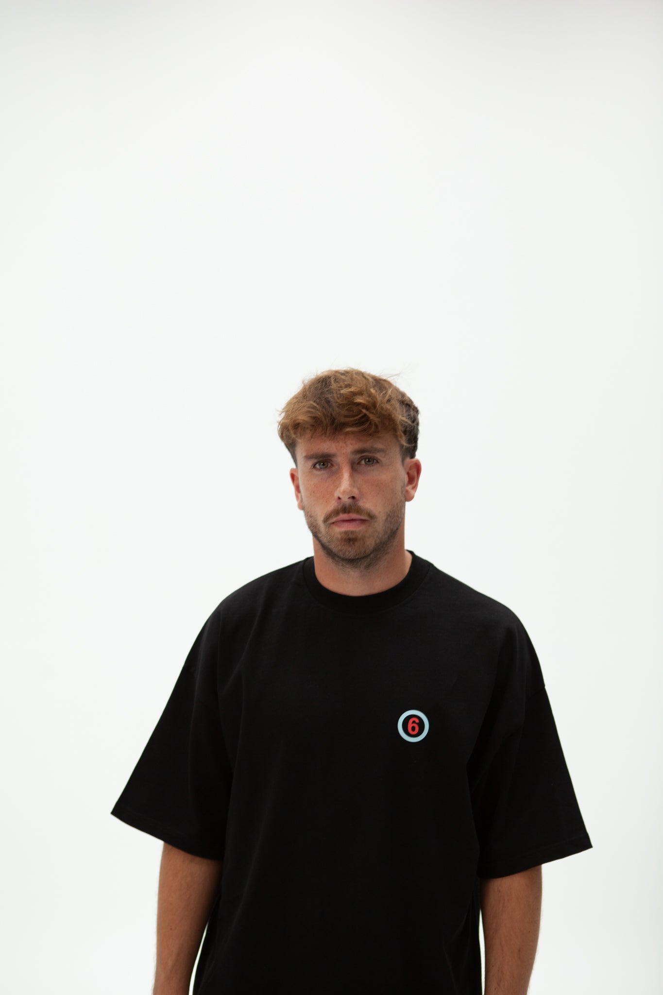 CAMISETA OVERSIZED NEGRO "PUERTO DE A CORUÑA"